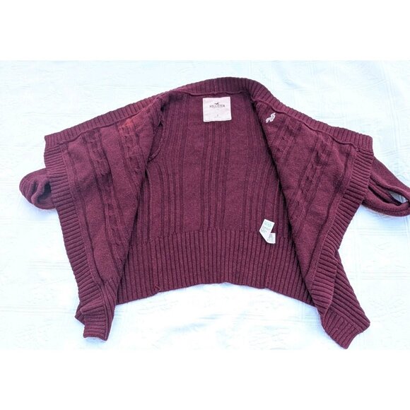 Hollister sweater Small cable knitr rabbit hair blend babydoll bella elena Y2K - Picture 13 of 14